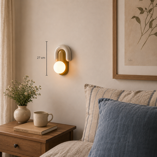 Aplique decorativo orgánico para dormitorio