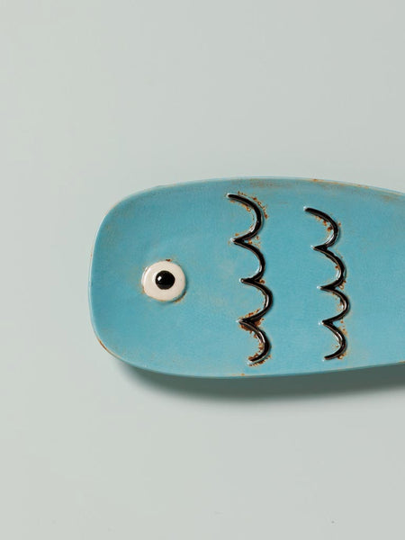Tabuleiro de peixe azul