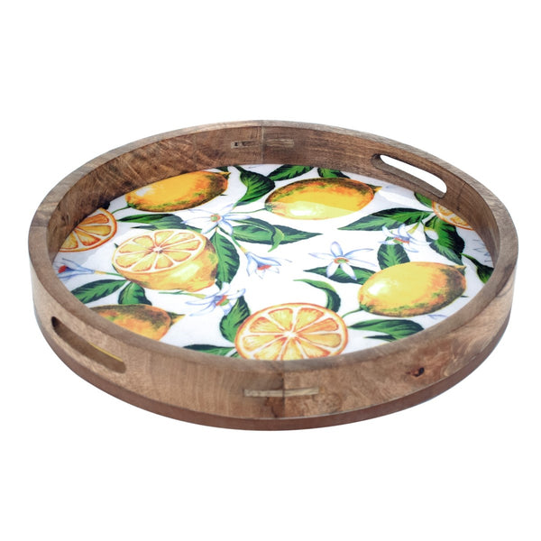 Bandeja redonda limones - Brocantia