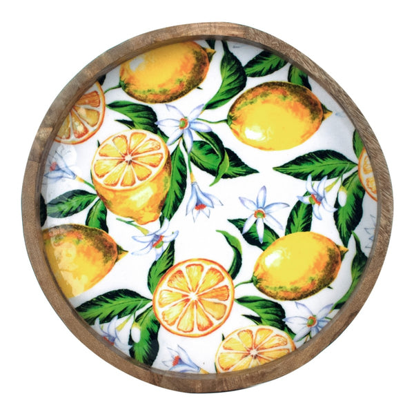 Bandeja redonda limones - Brocantia
