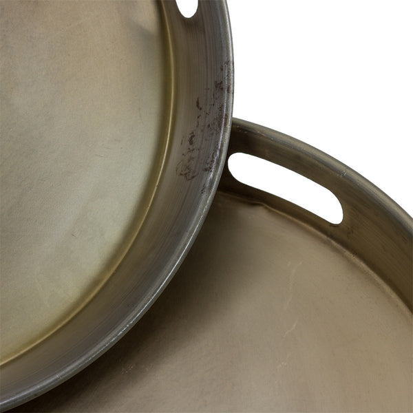Bandeja metal dorado mate Brocantia