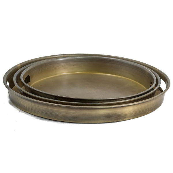 Bandeja metal dorado mate Brocantia
