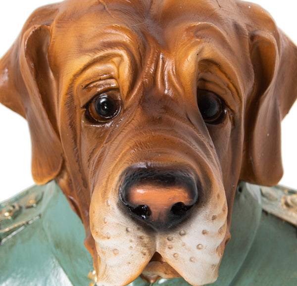 Busto perro uniforme - Brocantia