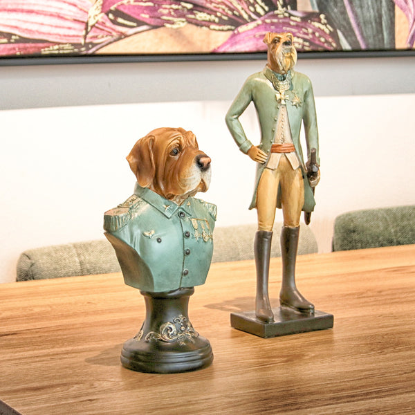 Busto perro uniforme - Brocantia