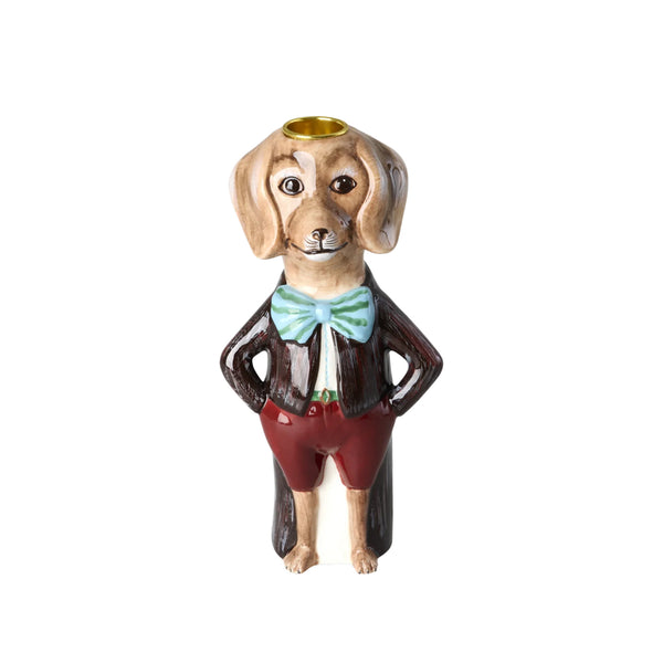 candelabro perro cerámica diseñado por Nathalie Lété