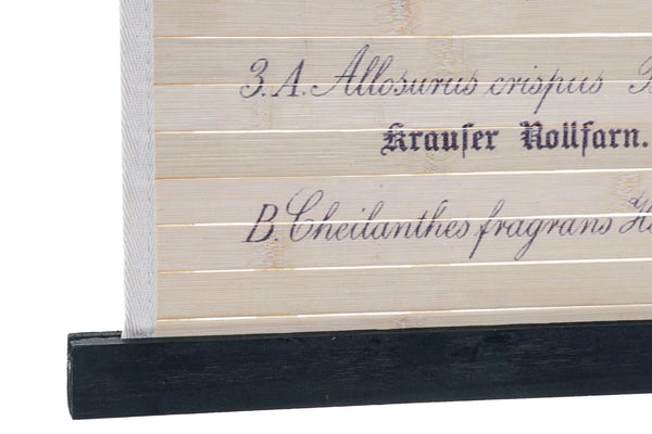 Placa de madeira com motivos botânicos (modelo 1)