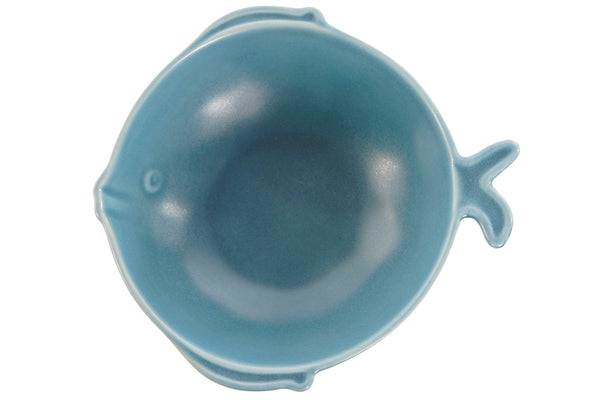 Cuenco pez porcelana azul - Brocantia