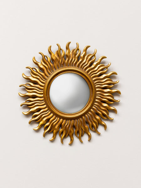Espejo decorativo redondo dorado estilo vintage