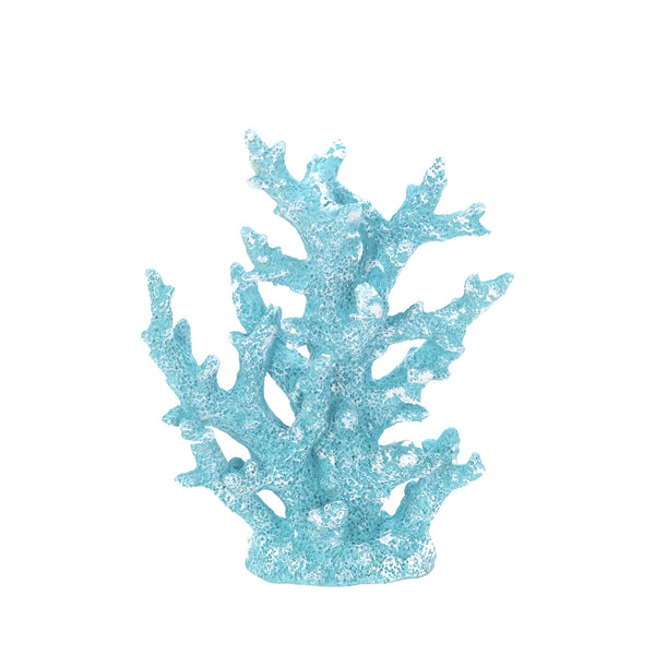 Figura decorativa de coral azul turquesa