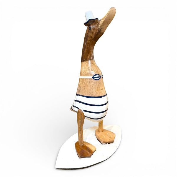 Pato marinero decorativo madera de teca reciclada