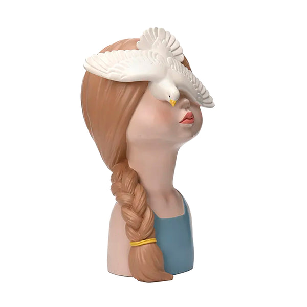 Figura niña con paloma Brocantia
