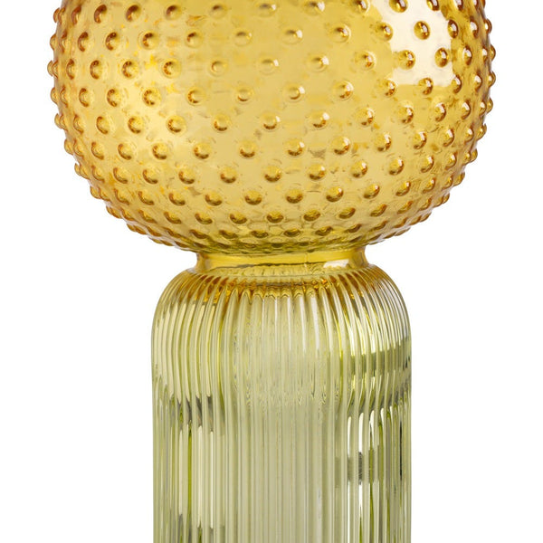 Jarrón 70's bola arriba cristal - Brocantia