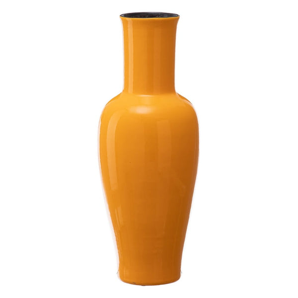 Jarrón botella naranja - Brocantia