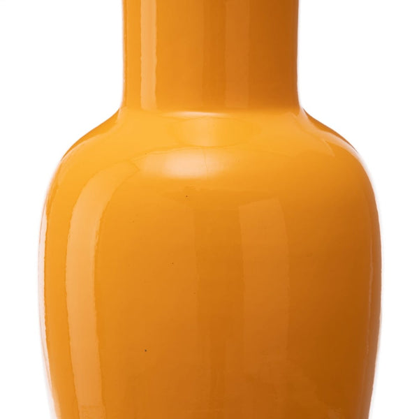 Jarrón botella naranja - Brocantia