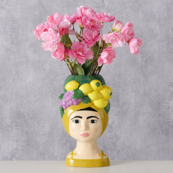 Jarrón cabeza chica limones - Brocantia