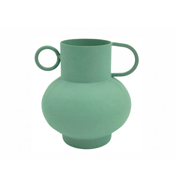 Jarroncito verde metal - Brocantia