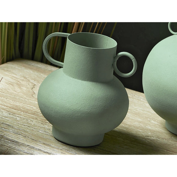 Jarroncito verde metal - Brocantia