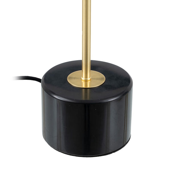 Candeeiro de mesa em metal dourado antigo
