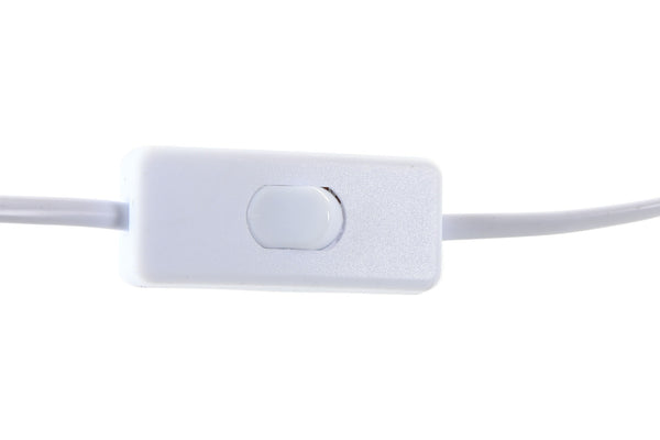 Interruptor blanco de lámpara de mesa
