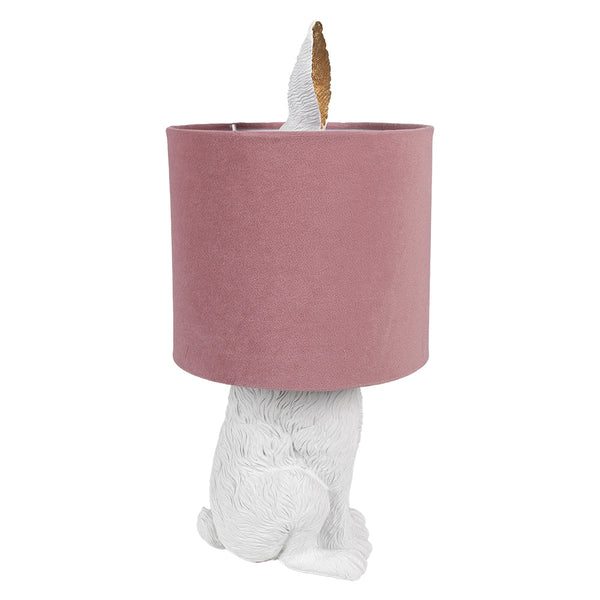 lámpara infantil elegante conejo rosa