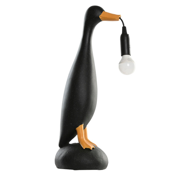 Candeeiro de mesa em forma de pato preto