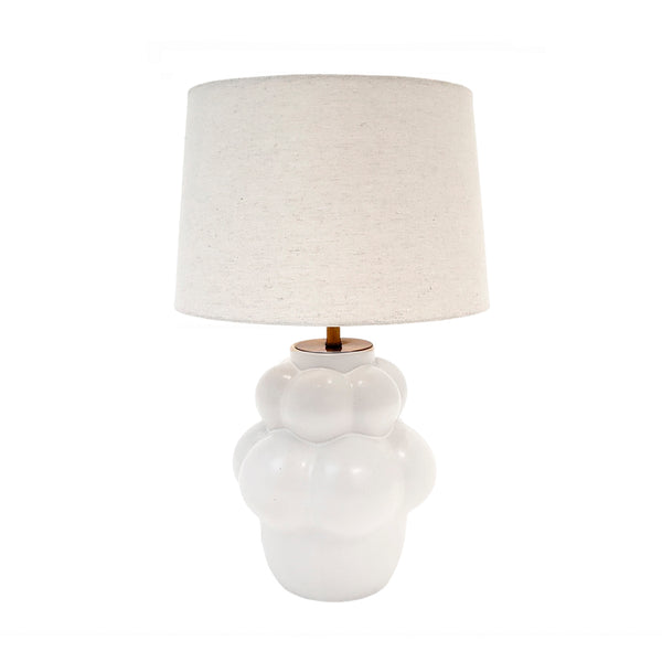 Lámpara de sobremesa formas blanca - Brocantia