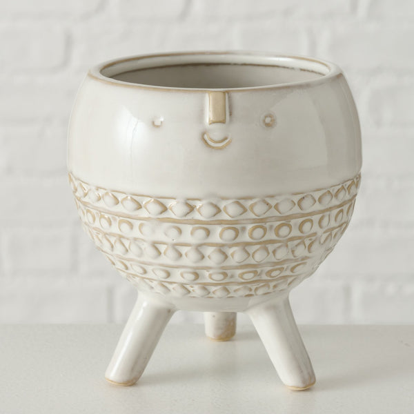 Macetero carita beige modelo 3 - Brocantia