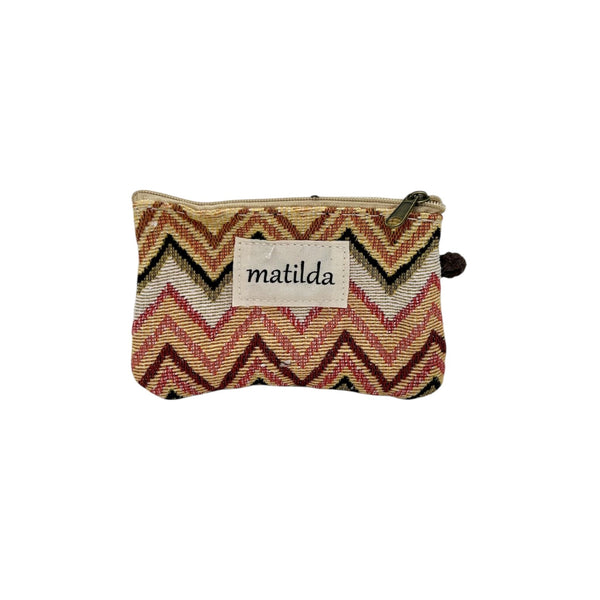 Monedero zigzag amarillo - Brocantia