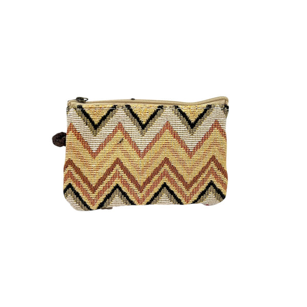 Monedero zigzag amarillo - Brocantia
