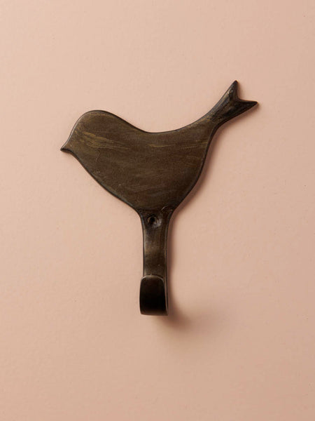 Percha pajarito metal - Brocantia