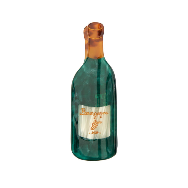 gancho de cabelo feito com garrafa de vinho