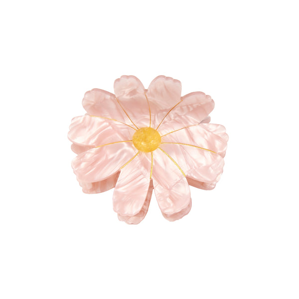 Pinza de pelo Coucou Suzette flor Cosmos rosa vista frontal