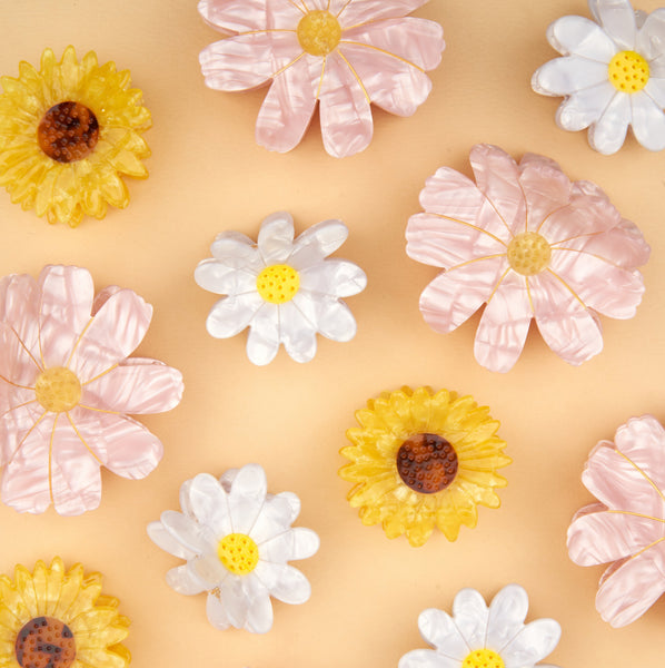 Colección de pinzas y broches florales Coucou Suzette en Brocantia