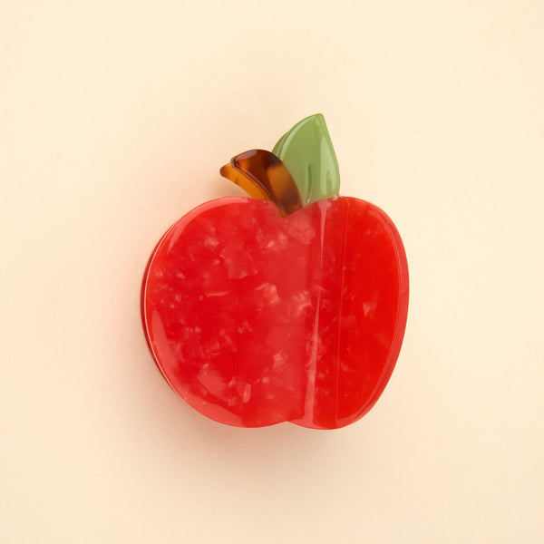 Pinza para el pelo manzana - Brocantia