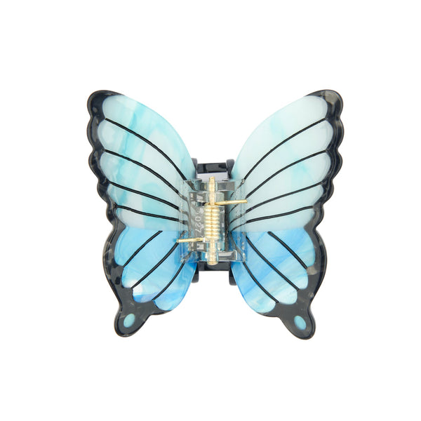 Pinza para el pelo mariposa azul - Brocantia