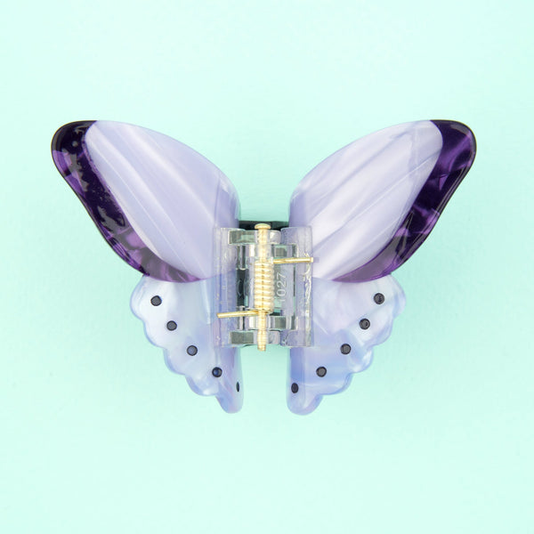 Pinza para el pelo mariposa morada - Brocantia
