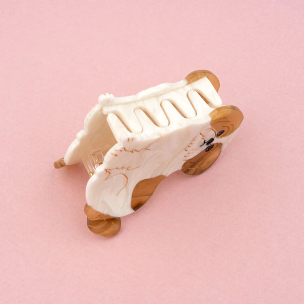 Pinza de pelo original con forma de perro