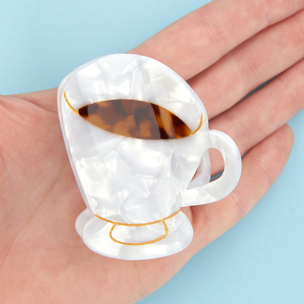 Pinza para el pelo taza de café - Brocantia