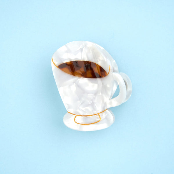 Pinza para el pelo taza de café - Brocantia