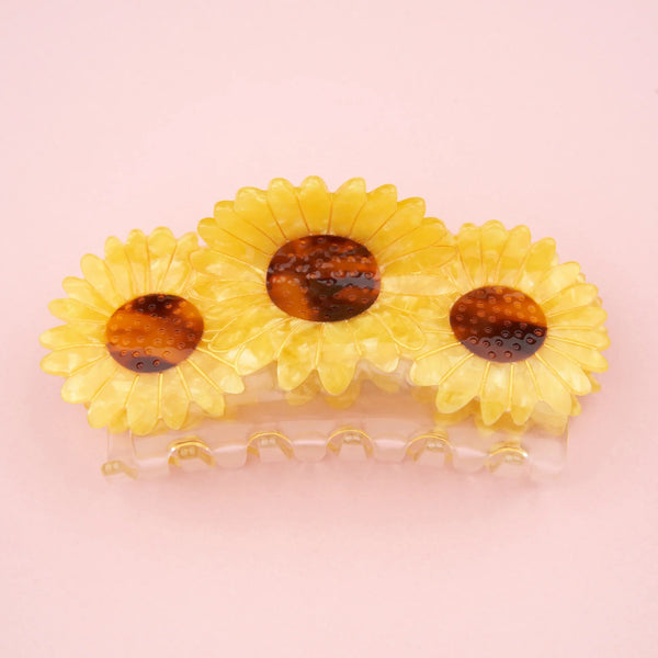 Accesorio cabello original con flores amarillas