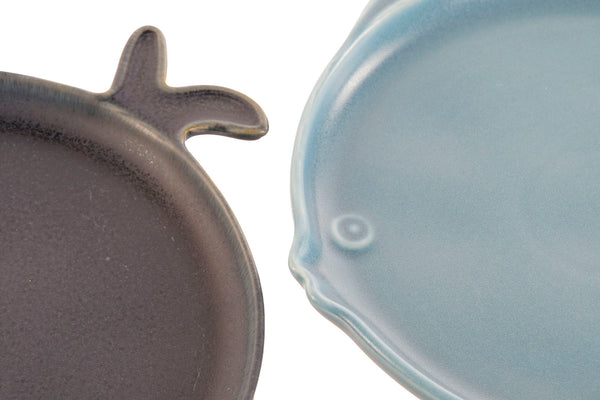Plato pez porcelana azul - Brocantia