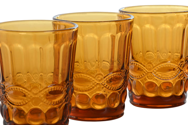 Conjunto de 6 copos âmbar