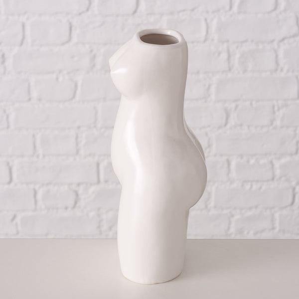Jarroncito cuerpo femenino blanco Brocantia