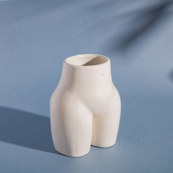 Jarroncito Kourt blanco Brocantia