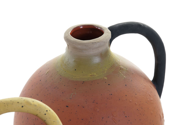 Jarrón vasija terracota colores Brocantia